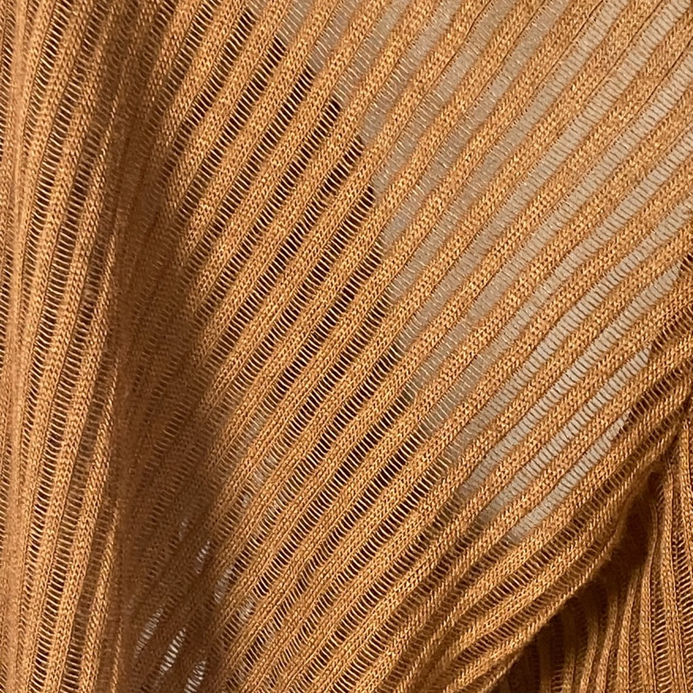 Express Faux Brown Button Down Ribbed Knit Midi Cardigan Dress SKU0199 - Picture 4 of 9